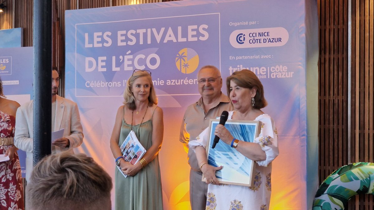 LLondeix's tweet photo. Belle initiative de la @CCIcotedazur &amp; de @Tribuca que ces Estivales de l'Eco, l'occasion de mettre en valeur 5 entreprises de la #CôtedAzur (#BrasserieduComté #Fragonard #ThalesDNS  #Komilfo #Transcan ) et aussi d'echanger entre tous les acteurs économiques du département ! https://t.co/MINSMYUyNM