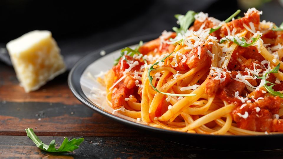 RusticoItaliano's tweet photo. Rustico Italiano is open, and we use high-quality ingredients when we create our Bucatini Amatriciana. This delicious and straightforward creation is savory, salty, and perfectly seasoned for you to share and enjoy with friends and family. https://t.co/w2dSEnMvaK