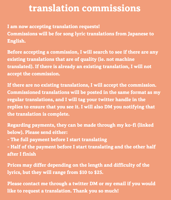 lenami91637541's tweet photo. 【‼️COMMISSIONS OPEN‼️】
I am accepting translation requests now!
please read the image below / visit the link for more info ✨

🔗https://t.co/Kihc0IuzGp

DM if you would like to make a request! thank you~🫶 https://t.co/90Pm9OMOaL