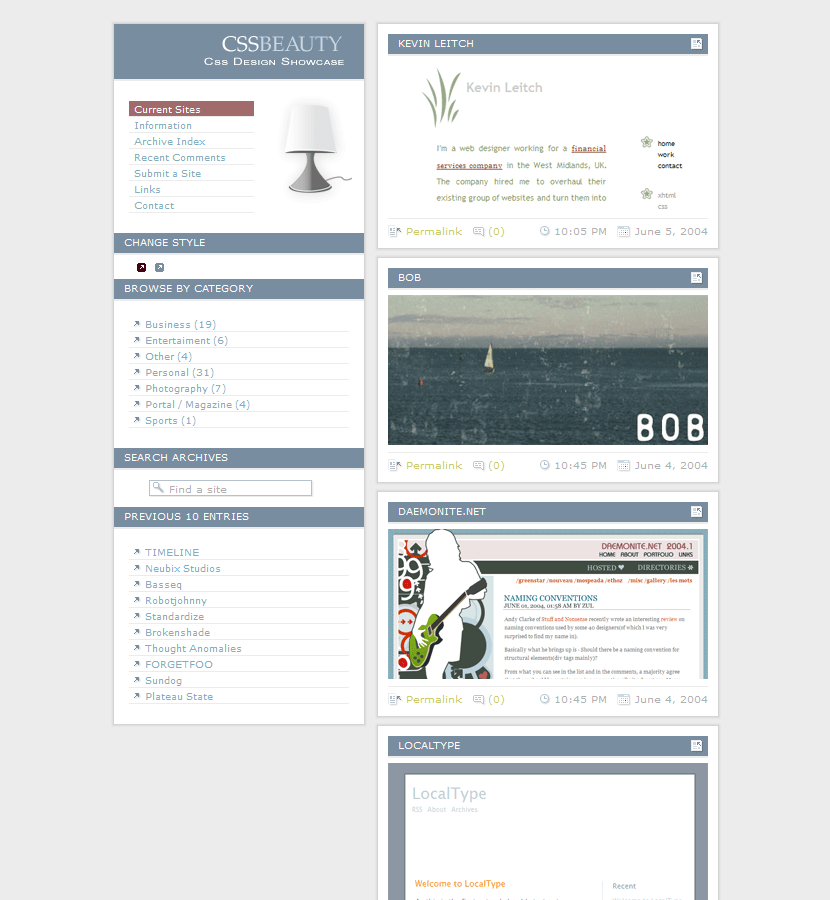 WebDesignMuseum's tweet photo. Do you remember the CSS Gallery, which showcased the best web sites created with CSS?

Which one was your favorite?

– CSS Zen Garden
– Cssbeauty
– CSS Mania
– The CSS Awards

...or some other?

#WebDesignHistory https://t.co/0S3VO5BJ3x