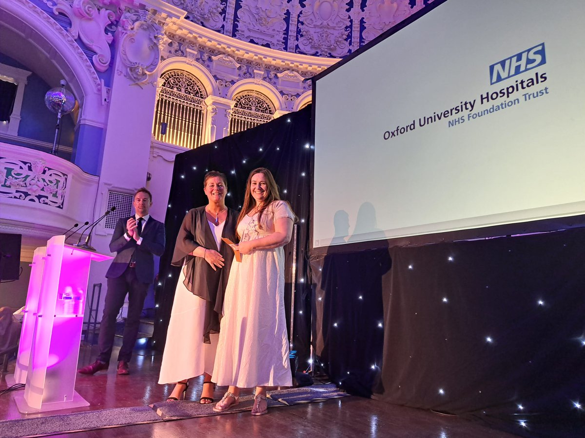 Midwife Amanda Crudgington receives the Award for Compassion. 

Amanda, who leads the Florence Park Midwives Team, arranged to be on call for a family whose baby would likely pass away a few days after birth. 

#OUHAwards23