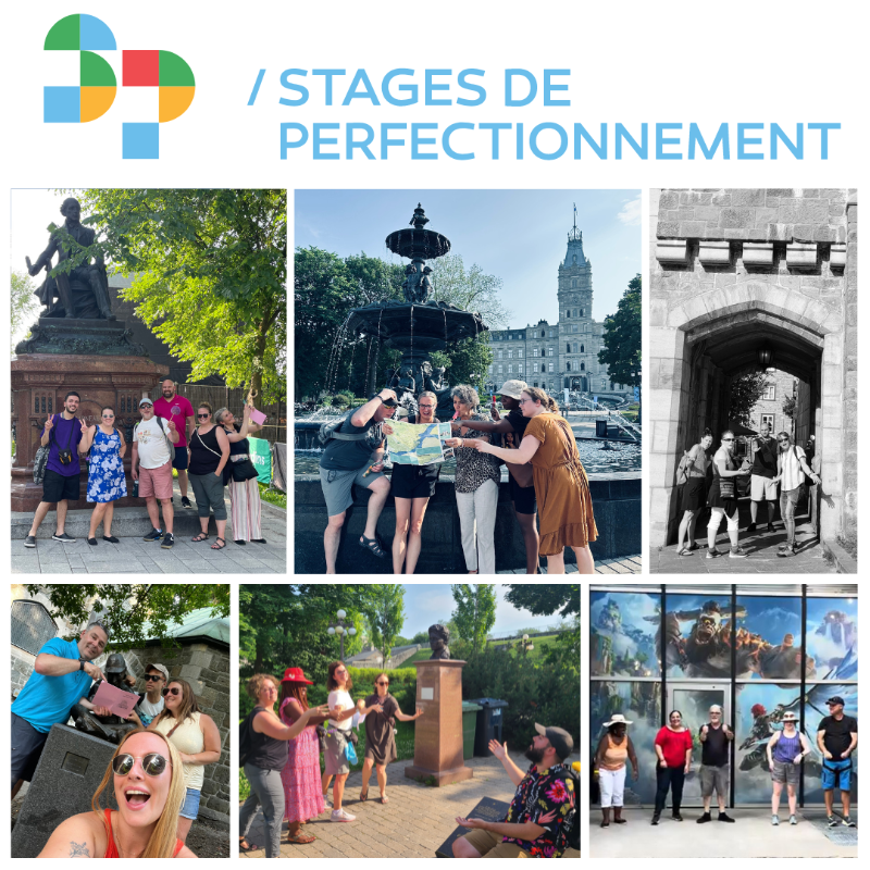 _ACELF's tweet photo. Que d’aventures lors du rallye culturel des Stages de perfectionnement! Les stagiaires ont eu l’occasion de savourer pleinement la culture francophone locale tout en tissant des liens. Regardez ces clichés 📸 de leur expérience! #frcan #constructionidentitaire #édufr https://t.co/SLQnAEUZL0