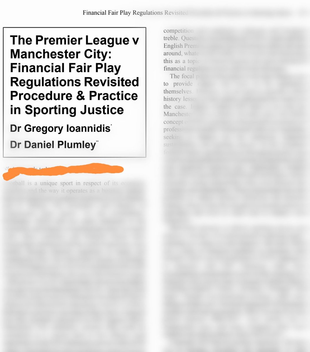 LawTop20's tweet photo. Our work into the @premierleague v @ManCity matter is ready and it will be published next month by the International Sports Law Review at #SweetandMaxwell
Procedural and substantive matters are critically analysed. #sportfinance #footballlaw #sportingjustice
@DrDanPlumley https://t.co/cDTWHutt7r