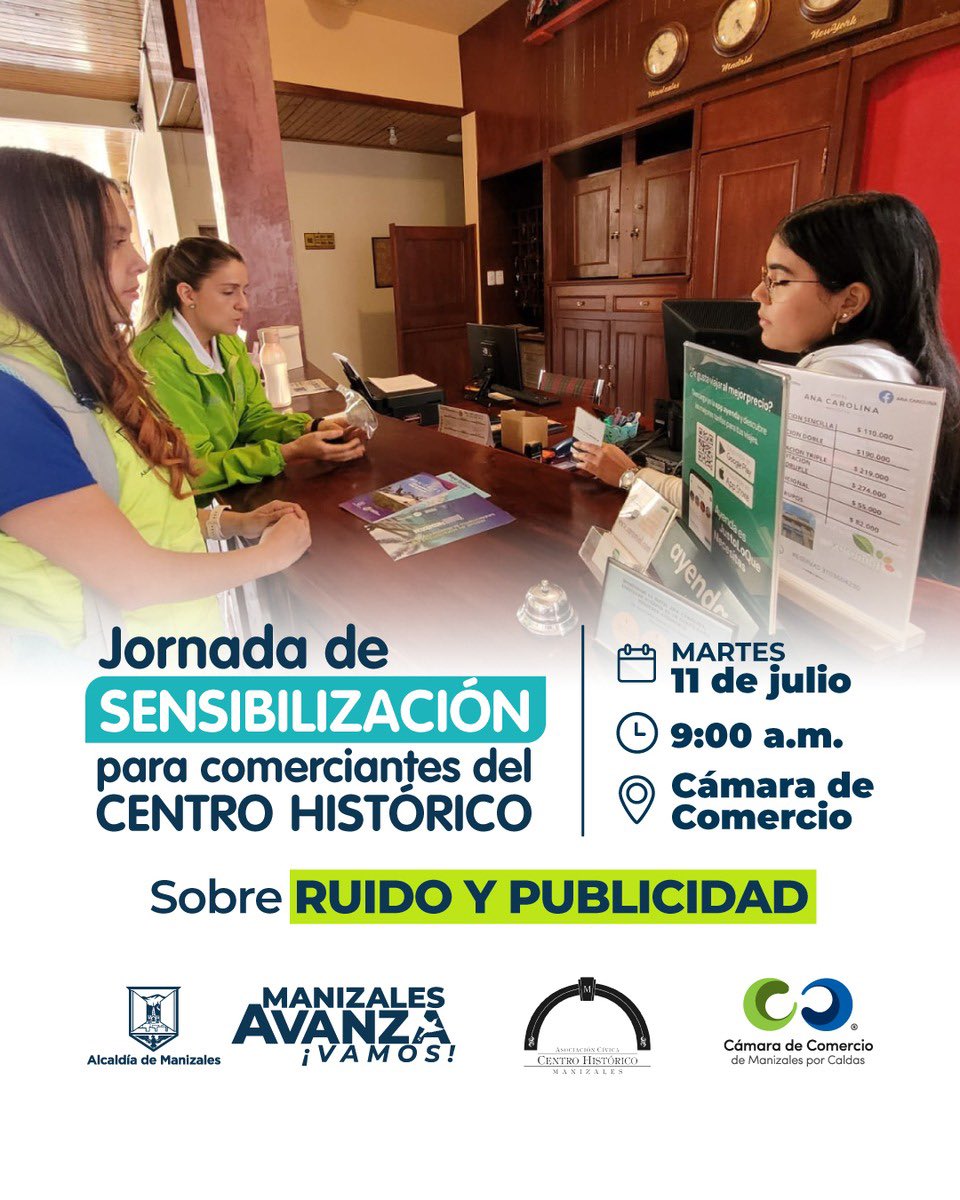 CCManizales's tweet photo. Si eres comerciante y haces parte del Centro Histórico 👉 entonces esto es para ti 👇👇 PROGRÁMATE YA!!! 🏛️ https://t.co/KJmRwHbB3d