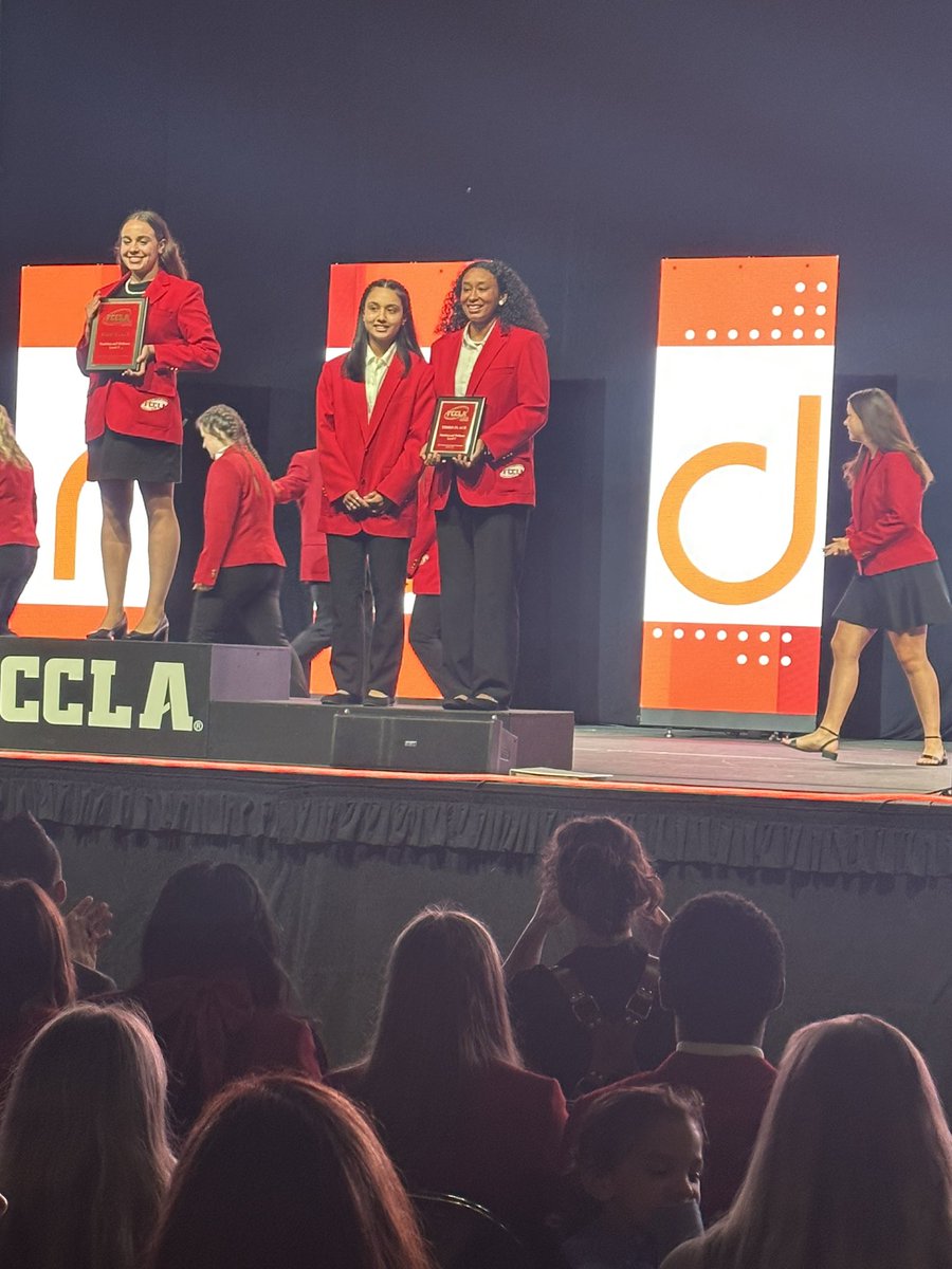 rowe_fccla's tweet photo. Congratulations to @rowe006 FCCLA members Nila Cortez and Luanice Rivera for placing 3rd place in the NATION in  the FCCLA Nutrition and Wellness Star Event in Denver, Colorado #NLC23 This is a huge accomplishment!! 🎉🏆 @McAllenISDCTE @RoweCTE_CRivera @aechsculinary @fcs_m_garza https://t.co/mMczoGPah1