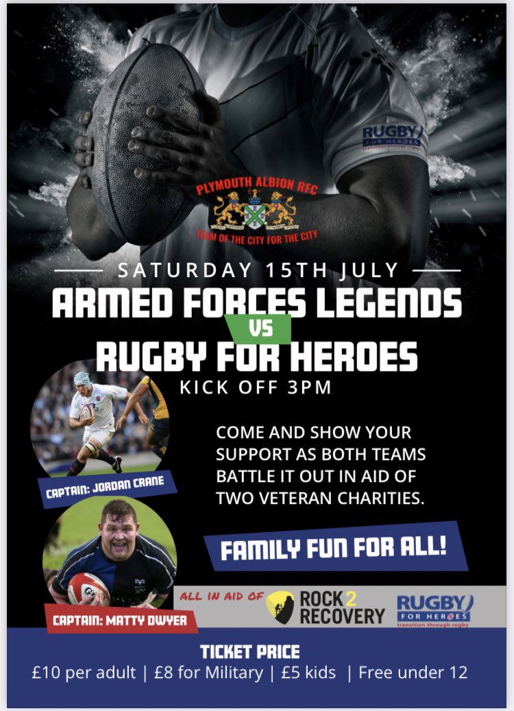 Armed Forces Legends Rugby Union tweet media