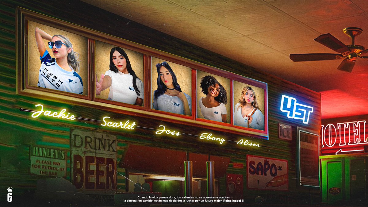 LLEGARON LAS REINAS. 
4ST QUEENS | Rainbow 6

¡Bienvenidas a casa!

🔹 @HolyJackie_ 
🔹 <a href="/AllisonHH17/">Allison💗</a> 
🔹 @ebonyshaviera 
🔹 <a href="/skxrmoon/">skarmoon</a> 
🔹 <a href="/JossKattey/">JossKattey</a> 

En 4ST damos un paso hacia el desarrollo dentro de el Deporte Electrónico Femenil, junto a 5 talentos únicos en su clase.
