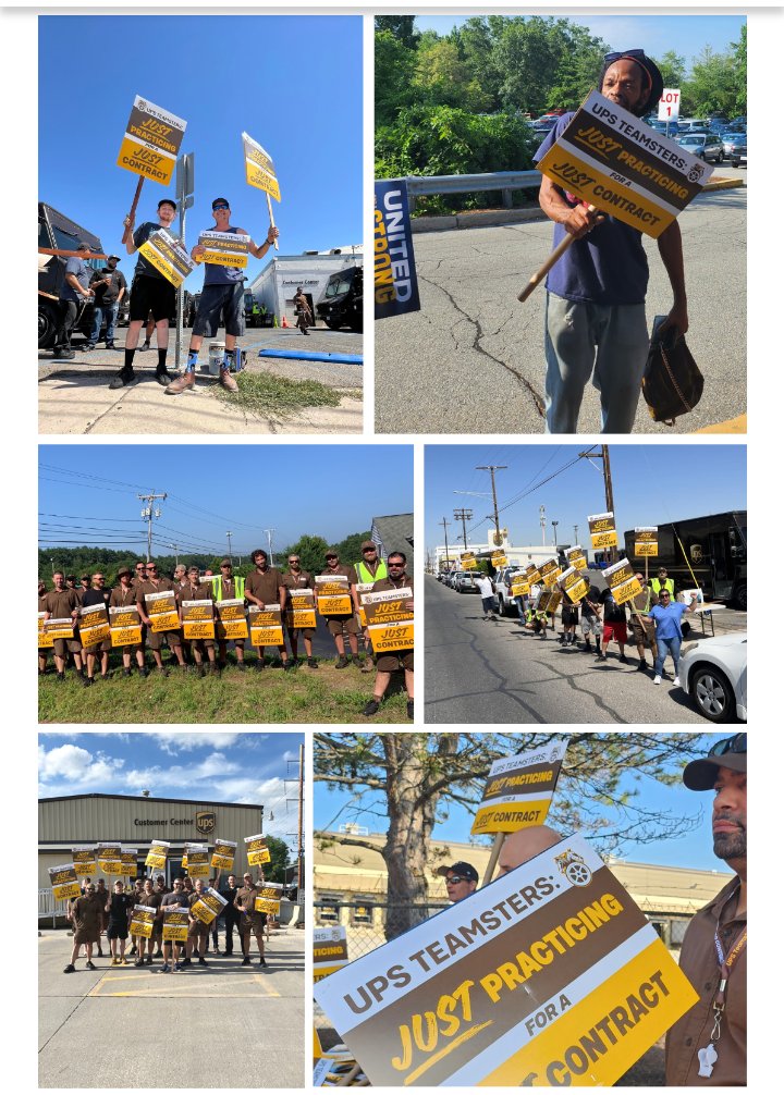 BrJoeBalkis's tweet photo. 7/4/23 #upsNegotiationsUpdate
#2023TeamstersupsContractCampaign #Teamsters #ups
#PracticePicket lines keep rolling!
#DEFUNDfacebook
#DEFUNDtwitter
#DEFUNDyoutube https://t.co/UTxhCFYGhJ