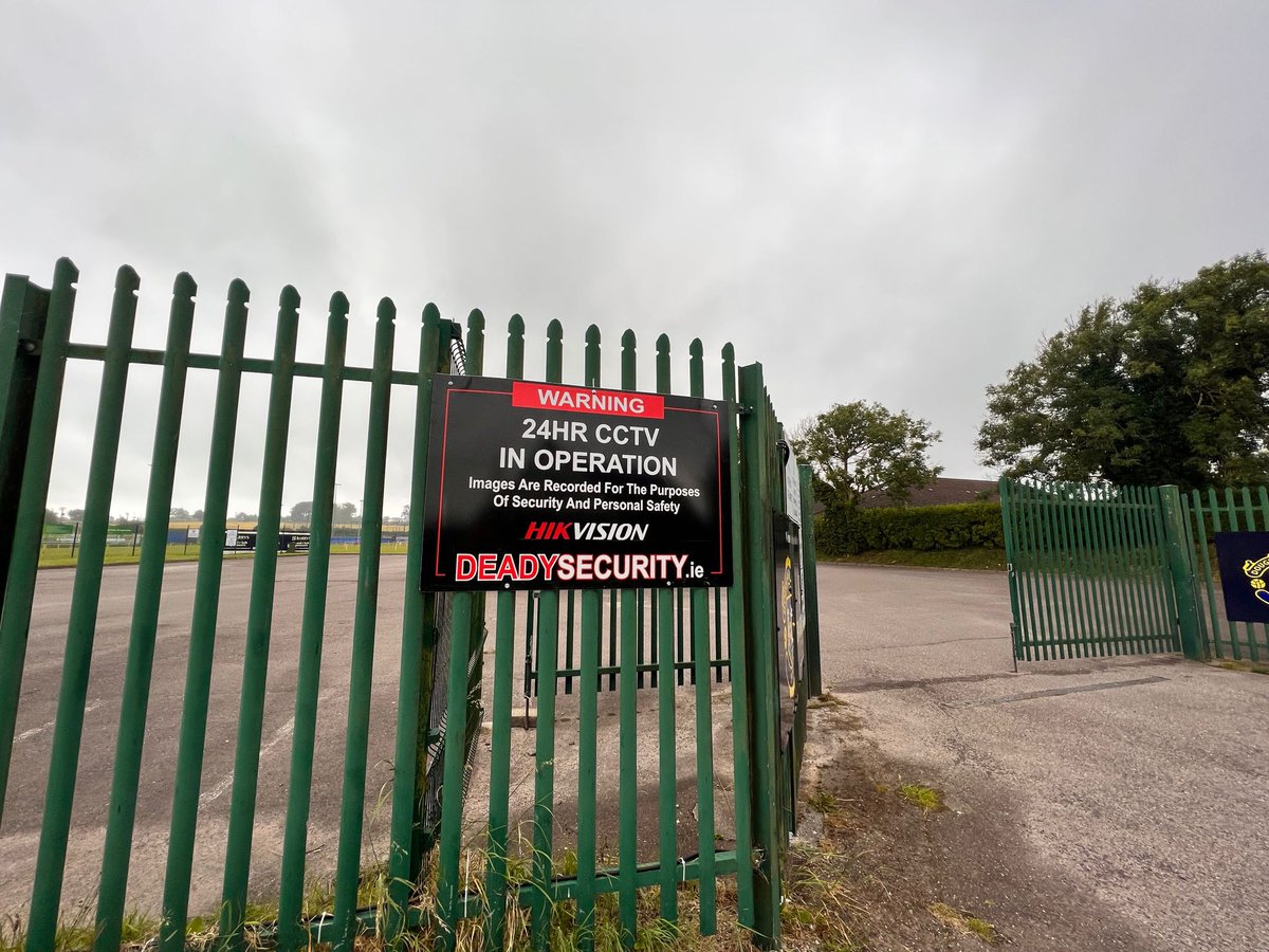 DouglasHall1971's tweet photo. Big thank you to Trevor Deady of Deady Security who recently supplied &amp;  installed CCTV cameras on our club grounds.
These cameras have 24hoyr remote access via a monitoring station which will call the Garda in the event of any intruders. https://t.co/ZXrnN2zHce