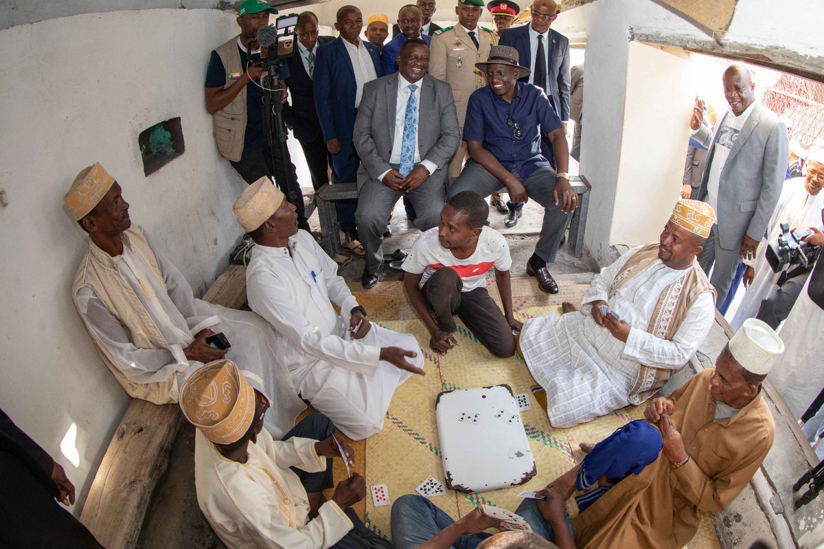 William Samoei Ruto, PhD (@williamsruto) on Twitter photo Visited the Ikuni old town and Kikao na Wazee in Moroni, Unicameral Assembly of the Union of the Comoros and inaugurated the International Crafts Fair with my host, President <a href="/PR_AZALI/">AZALI Assoumani</a> . Visited the Ikuni old town and Kikao na Wazee in Moroni, Unicameral Assembly of the Union of the Comoros and inaugurated the International Crafts Fair with my host, President <a href="/PR_AZALI/">AZALI Assoumani</a> .