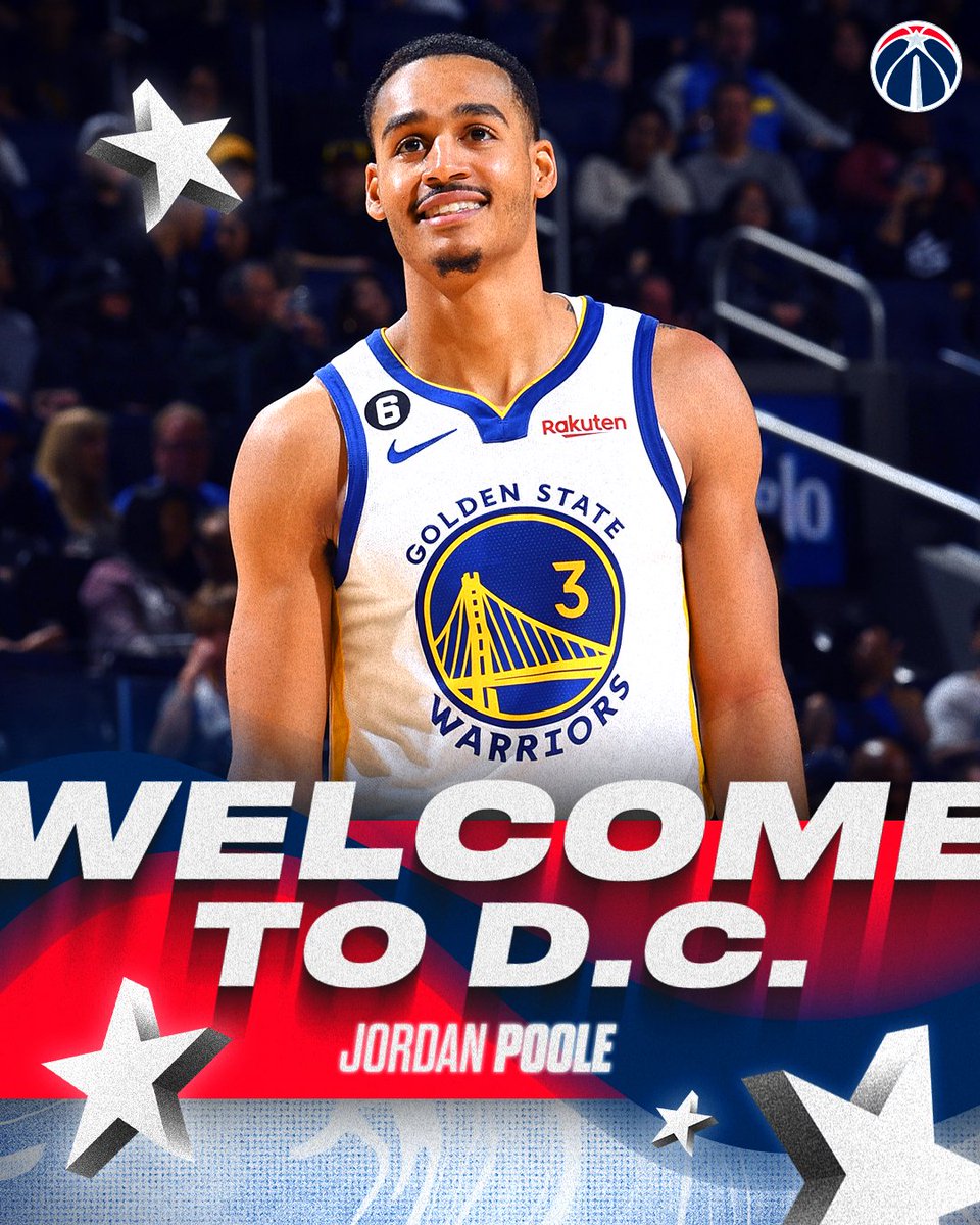WashWizards's tweet image. Welcome to D.C., Jordan Poole 🤝