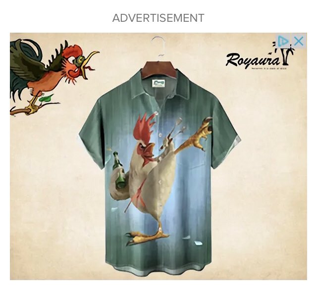 Was unaware The Emporium sold BBQ Kung Fu Chicken hawaiian shirts…my bad.
@FRC_Toons @MrsFRChicken