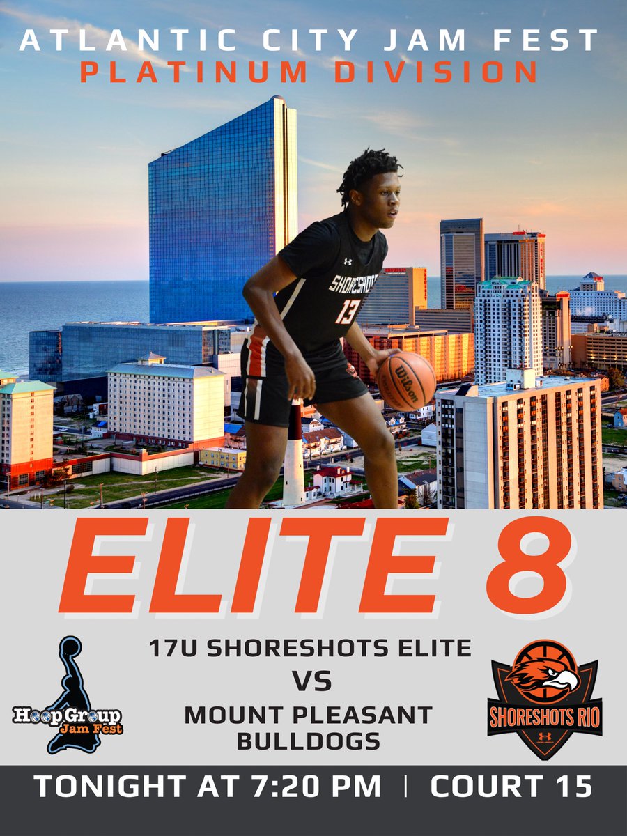 Shoreshots Rio Elite 2024 (@shoreshots2024) on Twitter photo 🚨Game time alert 🚨 After a great win this morning, we are headed to the Elite 8 tonight at 7:20 pm on Court 15 in the platinum division of the Atlantic City Jam Fest. <a href="/luke_iasparro12/">Luke Iasparro</a> <a href="/alexgeorge_8/">Alex George</a> <a href="/NamisseM/">Namissé Musonge</a> <a href="/ColinCavanaugh4/">Colin Cavanaugh</a> <a href="/sean_trinder3/">Sean Trinder</a> <a href="/MikeIasparro/">Mike Iasparro</a> <a href="/Jeremiahbball44/">Jeremiah Samuel</a> <a href="/ja_b0x/">Jermaine James</a> 🚨Game time alert 🚨 After a great win this morning, we are headed to the Elite 8 tonight at 7:20 pm on Court 15 in the platinum division of the Atlantic City Jam Fest. <a href="/luke_iasparro12/">Luke Iasparro</a> <a href="/alexgeorge_8/">Alex George</a> <a href="/NamisseM/">Namissé Musonge</a> <a href="/ColinCavanaugh4/">Colin Cavanaugh</a> <a href="/sean_trinder3/">Sean Trinder</a> <a href="/MikeIasparro/">Mike Iasparro</a> <a href="/Jeremiahbball44/">Jeremiah Samuel</a> <a href="/ja_b0x/">Jermaine James</a>