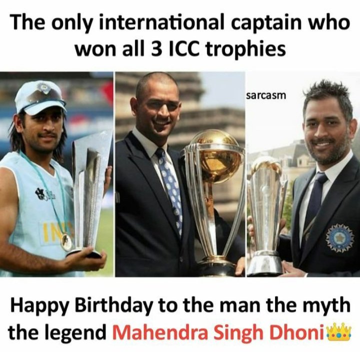 iconiccbaba's tweet photo. Happy birthday MS Dhoni sir 🎂🎂🎂😎
@msdhoni https://t.co/edjOs7dg3d