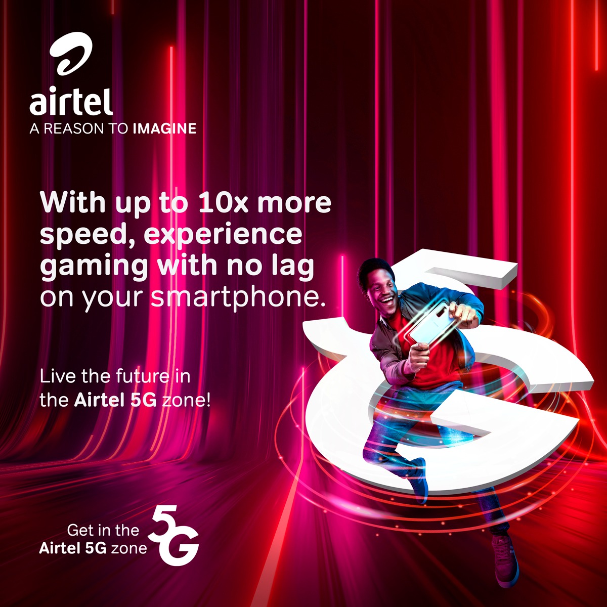 It's time to take your video streaming experience to the next level with Airtel 5G. Vivid-quality 8K videos with lightning-fast speeds and uninterrupted streaming on the go. Live the future in the Airtel 5G Zone. #Airtel5G
<a href="/AIRTEL_KE/">Airtel Kenya</a>