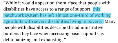 SpringboardPol's tweet image. First, we focus on how public supports for people with disabilities have some of the highest time tax burdens, preventing people from accessing programs they need medium.com/@springboardpo…