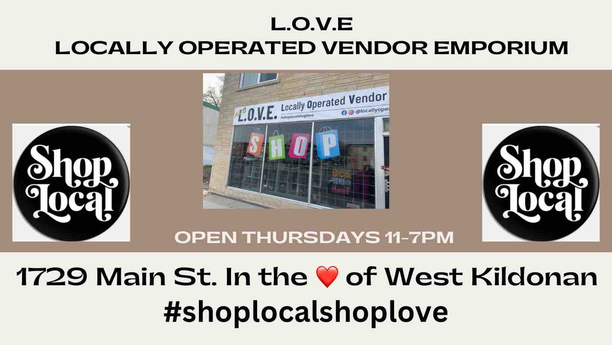 #shoplocalshoplove #locallyoperatedvendoremporium #lovelocalmb #lovevendormarket