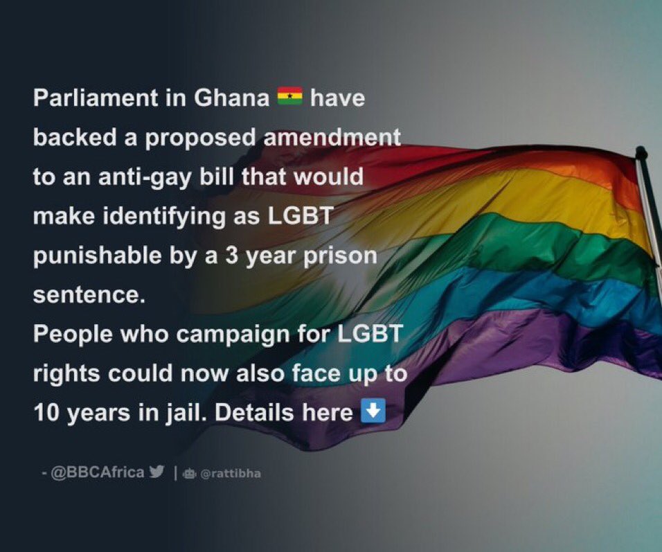 KasiitaMark's tweet photo. I don't think what Ndugu #KwameNkrumah meant when he said ***"at long last, the battle has ended! And thus, Ghana, your beloved country is free forever."** is TRUE due to the current violence of the #LGBTIQ+ rights and freedom. 

I deplore what the Ghanaian Parliament 🇬🇭  is doing because 🏳️‍🌈 #LGBTQIA 🏳️‍⚧️ rights matter and I stand in solidarity with them. 
#StandUp4HumanRights