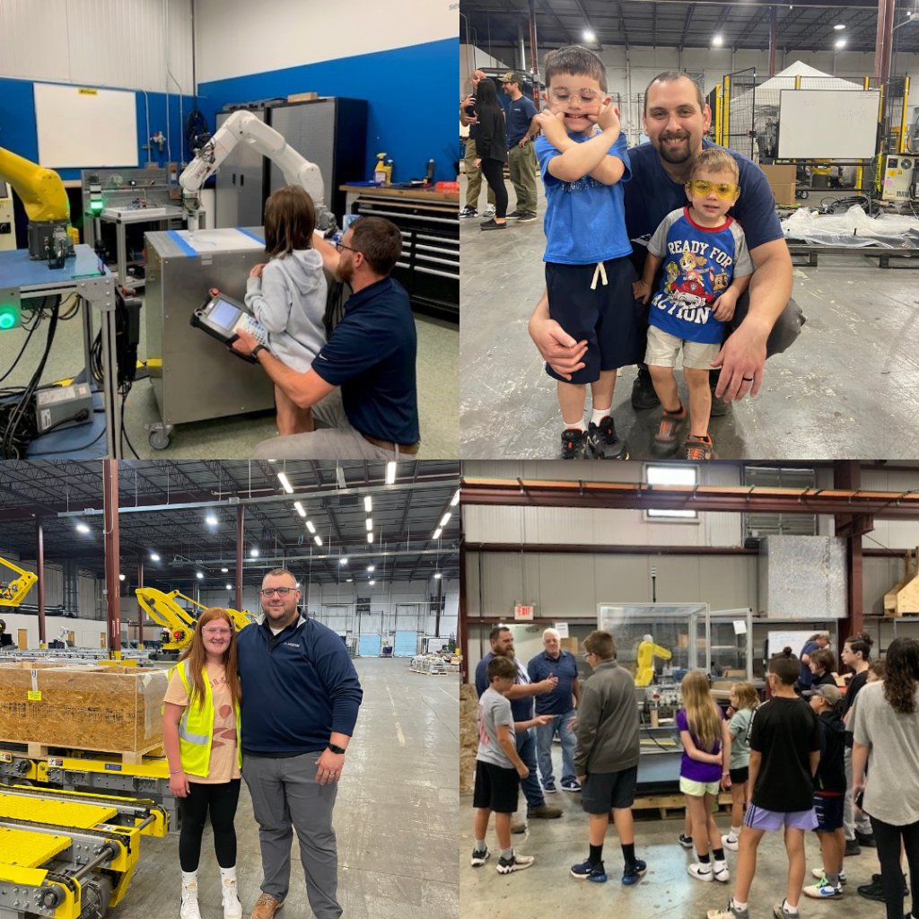 adaptecsolution's tweet image. Last week, we had an amazing time hosting Take Your Child to Adaptec Day! Our kids saw behind the scenes of our current robotic builds. They learned about programming robots and even challenged our CRX to tic-tac-toe!