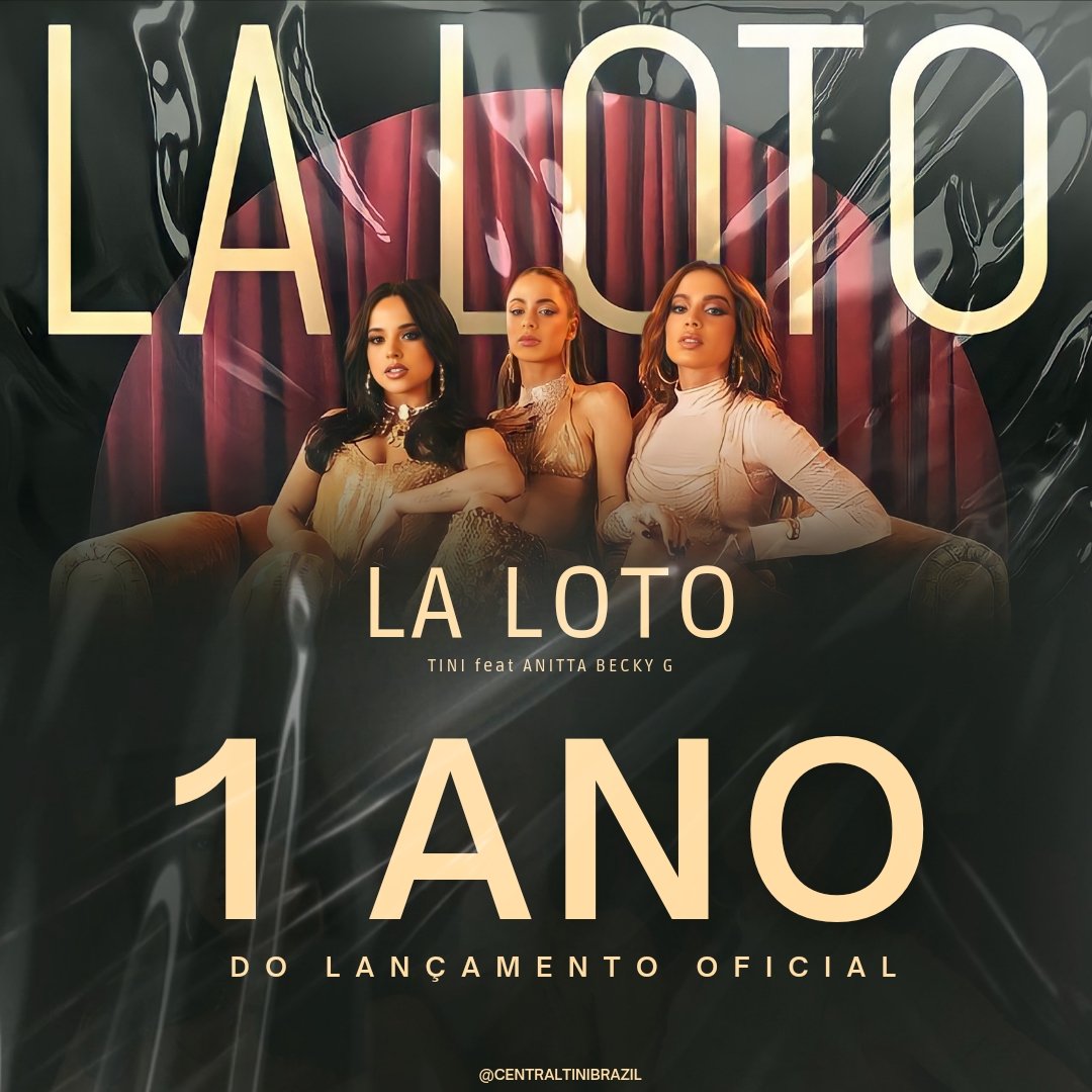 centraltini_'s tweet photo. Hoje a música "La Loto" da Tini com Anitta e Becky G, está completando 1 ano do lançamento oficial. https://t.co/62CcVPGXPy