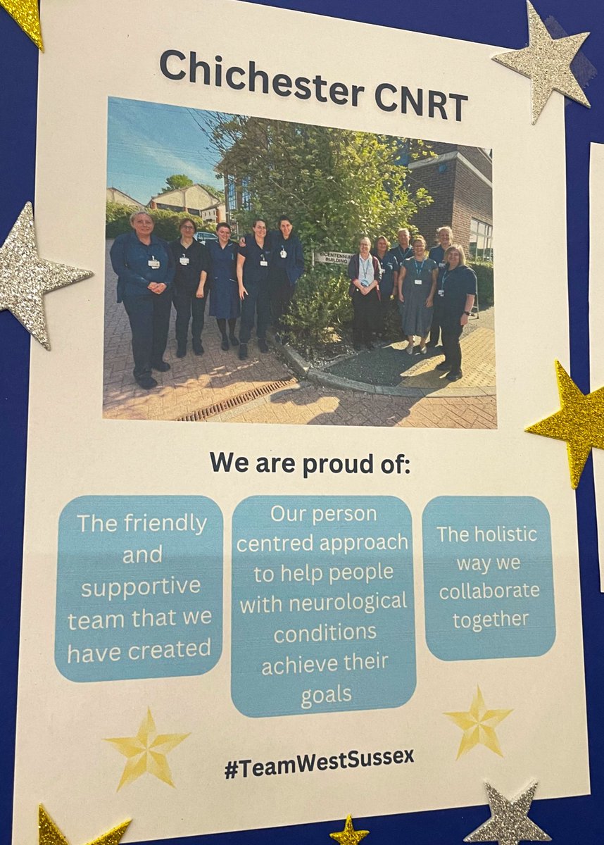 Here’s our lovely community neuro team on the ‘wall of pride’ at todays #teamwestsussex quality showcase day. 

If you identify with these values, why not come &amp; join us - we currently have a #neurophysiotherapy #vacancy 

apps.trac.jobs/job-advert/544…