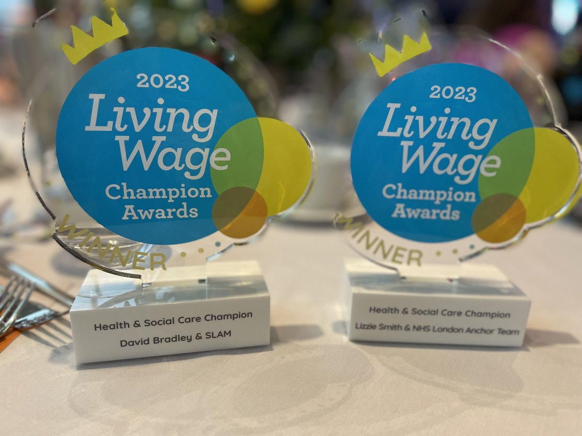 We’re delighted that our @CEO_DavidB and @Lizzie_Smith77 have been recognised today as a key leaders helping to champion @LivingWageUK across @NHSEnglandLDN with a #LivingWageChampion award. We’re encouraging more and more #NHS organisations to pay the #LondonLivingWage.