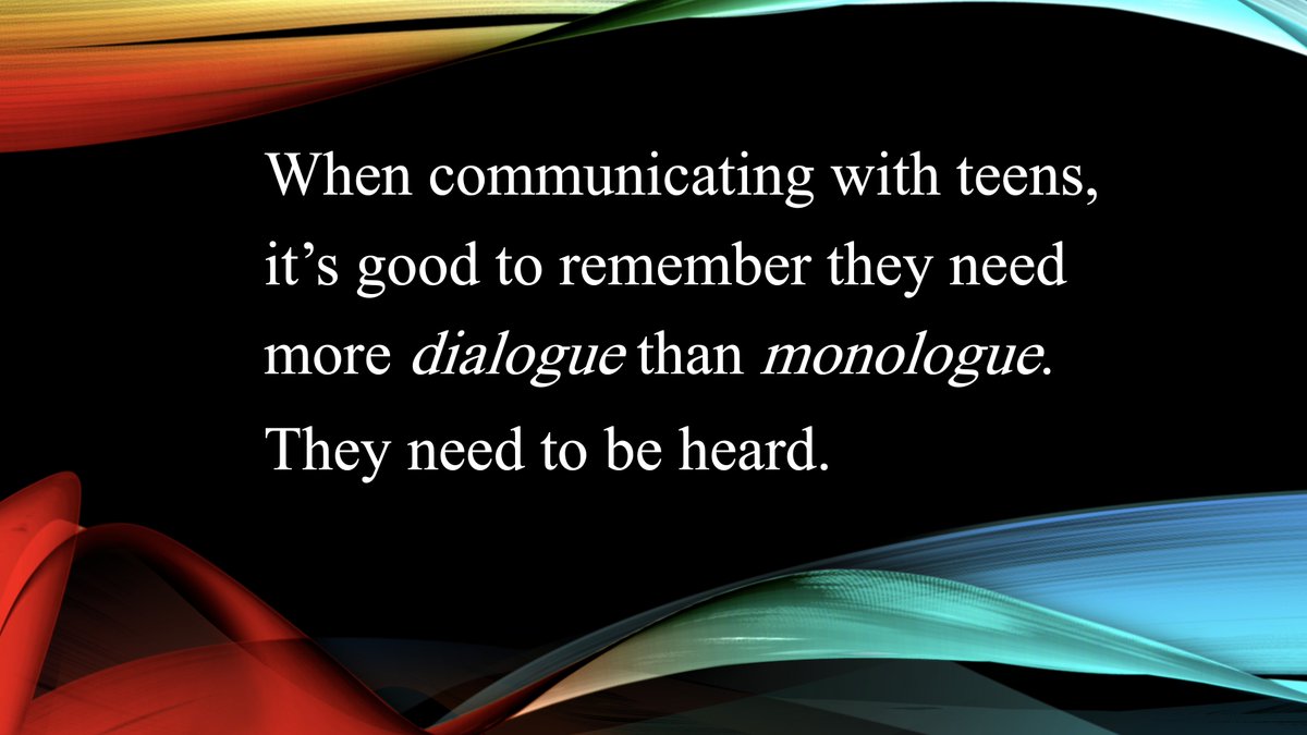 JohnnyMarkham23's tweet photo. Wise parents learn how to listen. It's one of the most important, yet, least practiced skills in parenting. https://t.co/vXH6HiVzqR