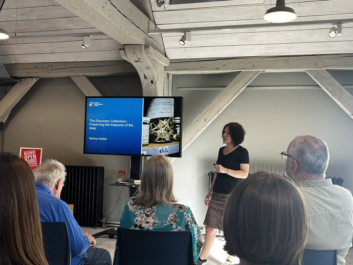 Spent some time this evening listening to <a href="/tammy_horton/">DiscoveryCollections</a> talk about the Discovery Collection at <a href="/NOCnews/">National Oceanography Centre</a>. Maybe I’m not so scared of the deep sea after all… <a href="/DockyardChatham/">Dockyard Chatham</a>