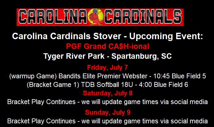 Carolina Cardinals - Stover tweet media