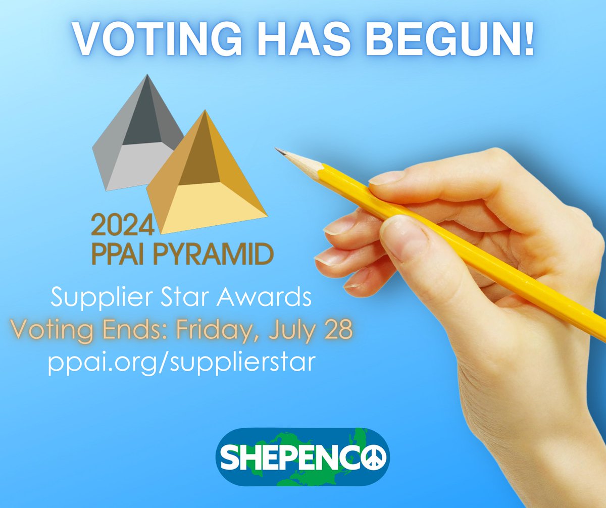 Voting is open for the PPAI Supplier Star Awards and we would be thrilled if you would vote for us!

Visit ppai.org/supplierstar to get your vote in before July 28!