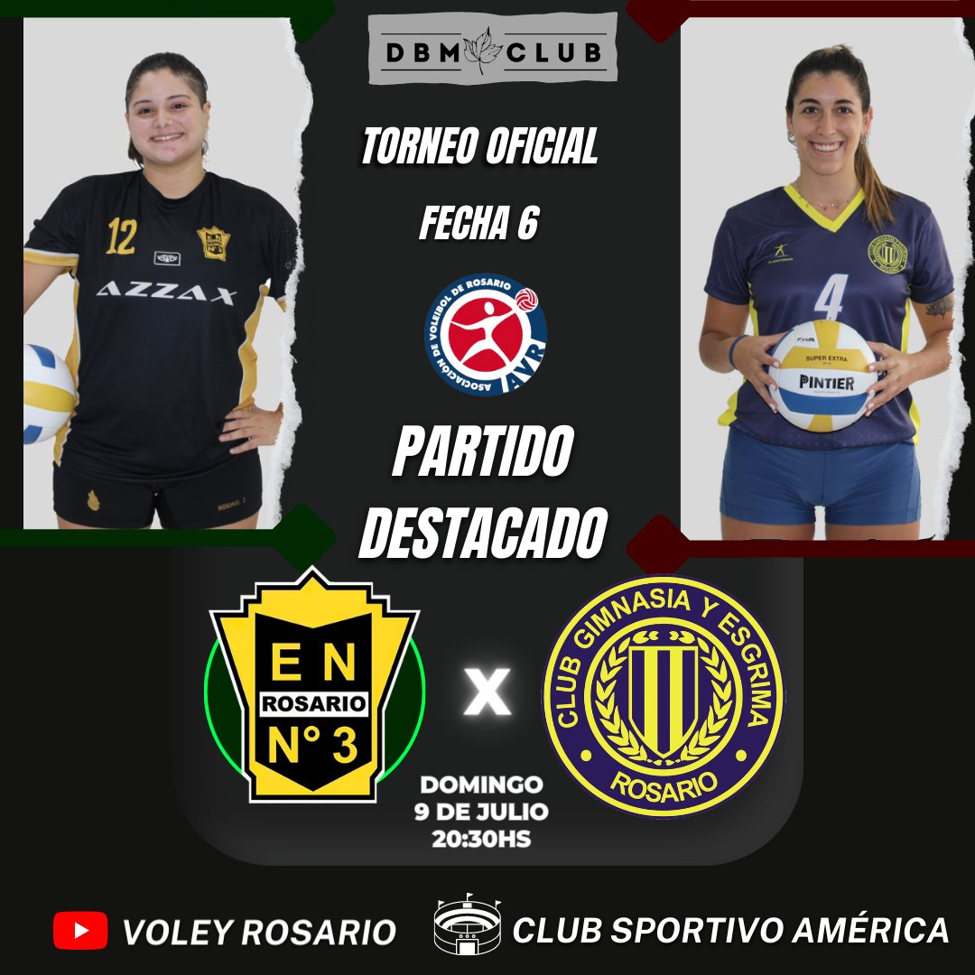 voleyrosario's tweet photo. ¡Normal 3 y GER se ponen al día y juegan el destacado del próximo domingo !

🏐Normal 3 vs GER A
📺Canal de Youtube de Voley Rosario
🎙️La Voz del Voley
🏟️Sportivo América

¡Los esperamos ! 🙌 https://t.co/OvPFHTxFta