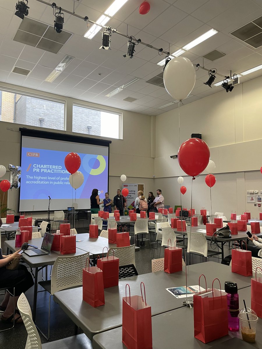 What a brilliant conference by <a href="/CIPR_EastAnglia/">CIPR East Anglia</a> today! 🎈 🎉 

My amazing colleagues organised a wonderful event, in person, for the first time since 2019, and 75 people joined us to hear from amazing speakers.

Hosted <a href="/mixstowmarket/">The Mix Stowmarket</a> youth work charity which was perfect for us.