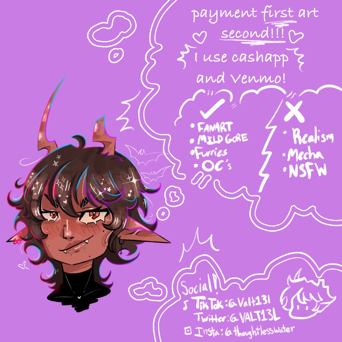 VALT13L's tweet photo. New commission prices weee!!! #opencommission #digitalart #artprices https://t.co/RE22YXlowq