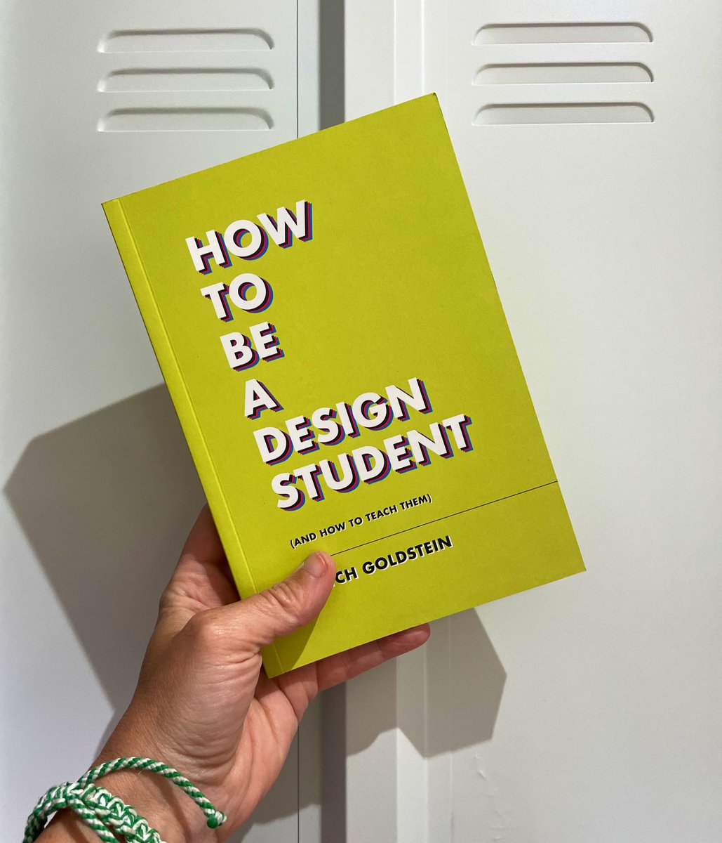 ‘How to be a design student’ gives students a guide to make the best of their school experience, while also adding value for design professors to understand how to design school from a student’s perspective, and to better the collaborative experience. counter-print.co.uk/products/how-t…