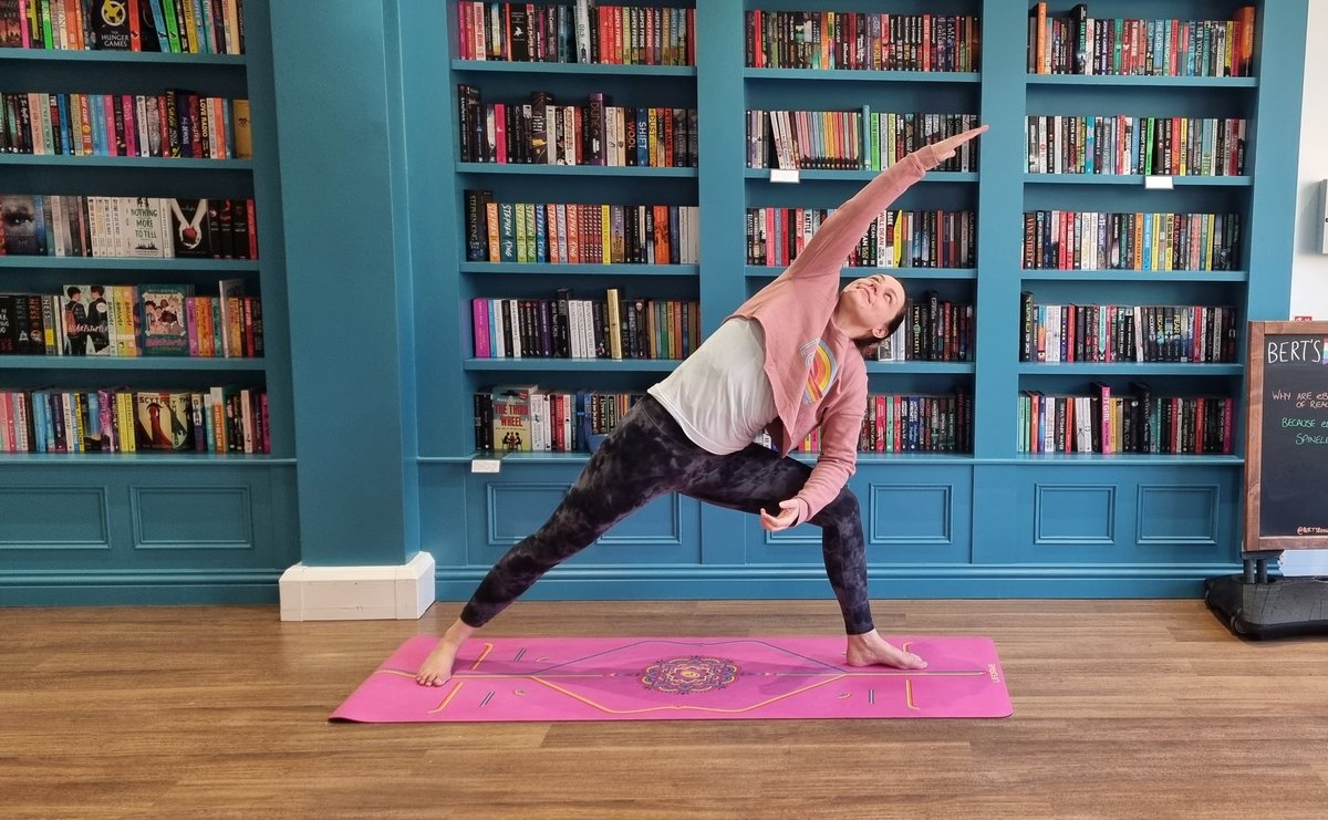 Lesley Gaisford (@lesleygaisford) on Twitter photo Just over one week until our next yoga class at <a href="/bertsbooks/">Bert’s Books</a> on 16th July (at 9AM)! Warning: being next to the shelves for an hour may result in unplanned additions to your TBR stack (but there's 10% off books after). Let me know if you'd like to join us! Just over one week until our next yoga class at <a href="/bertsbooks/">Bert’s Books</a> on 16th July (at 9AM)! Warning: being next to the shelves for an hour may result in unplanned additions to your TBR stack (but there's 10% off books after). Let me know if you'd like to join us!