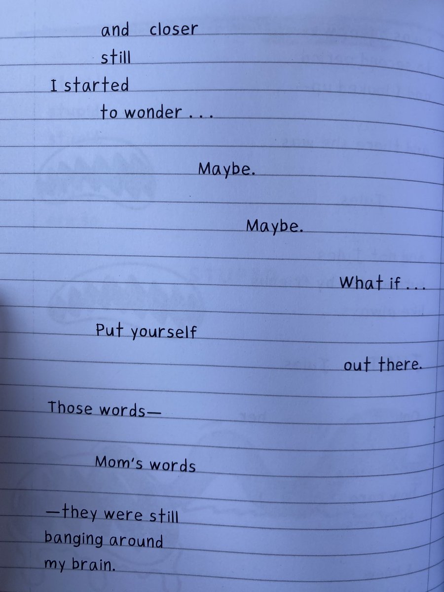 Just finished #AWorkInProgress @Jarrett_Lerner #versenovel WOW a boys companion to Starfish. #SEL #MentalHealthAwareness