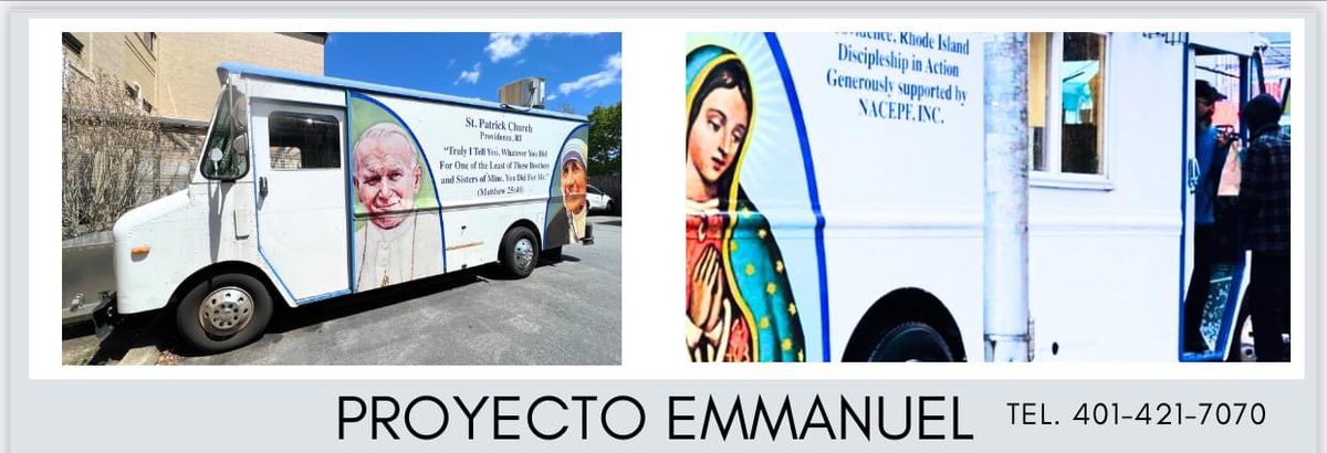 catholicmamaRI's tweet image. As a fundraiser for Project Emmanuel, lunch will be sold Monday-Friday from 10:30am-1:30pm at St. Patrick Church, 244 Smith St., Providence. 
Project Emmanuel goes out to the streets, 2 days a week, to feed people- a simple response of love to the challenge of hunger. Thank you🙏🏻