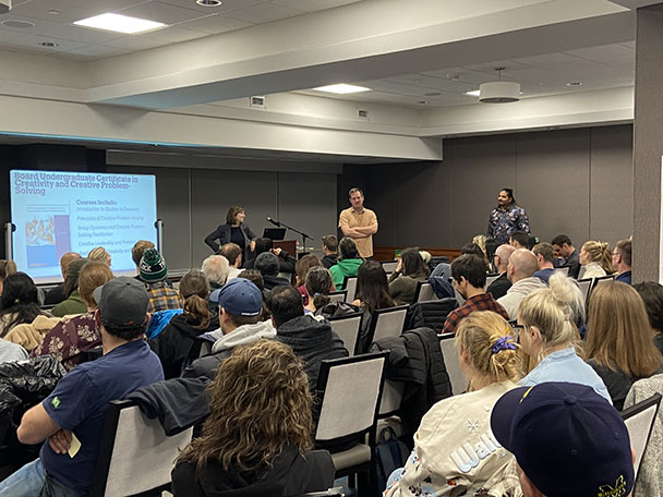 sheridancollege's tweet photo. As it prepares to launch its Applied Creativity and Innovation program, Sheridan's Faculty of Humanities and Social Sciences is supporting teachers in local high schools who are looking to integrate creativity concepts into their curriculum 🔗 https://t.co/B7BQpgo8fo https://t.co/bs9kRfNFte