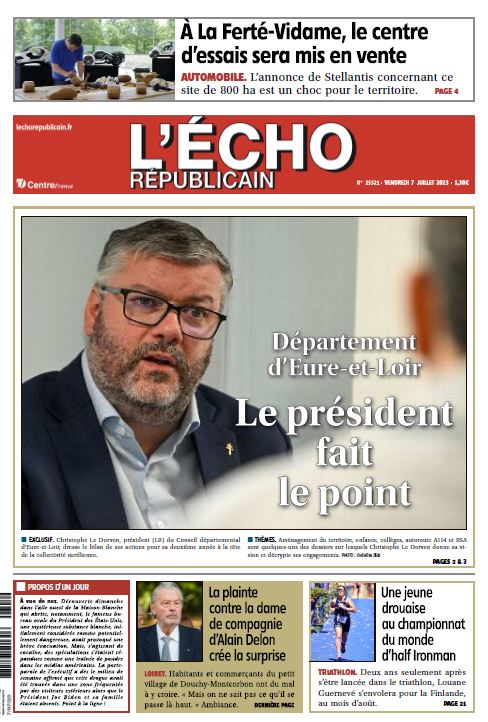 En une de <a href="/lecho_fr/">L'Écho Républicain</a> vendredi