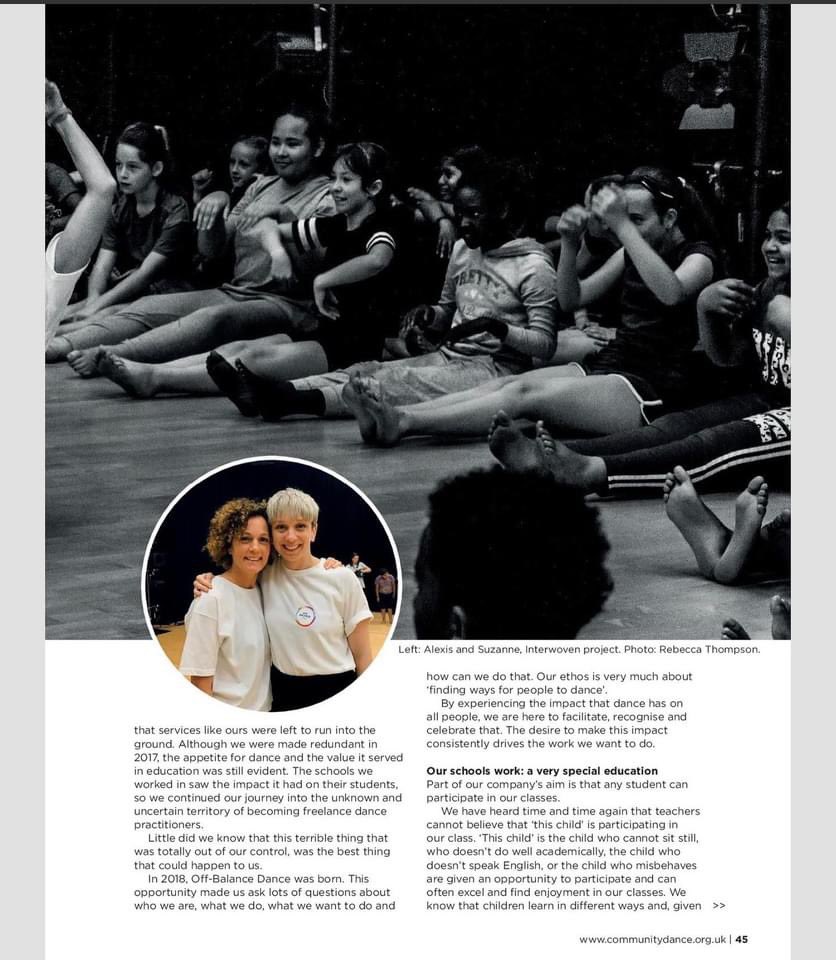 OffBalanceDanc2's tweet photo. We are over the moon to be featured in People Dancing’s Animated Magazine. It tells our story of how Off-Balance started and how our little company continues to grow in our typical Off-Balance way!😍

https://t.co/BpAnhobMxN https://t.co/UNF7AWquHK
