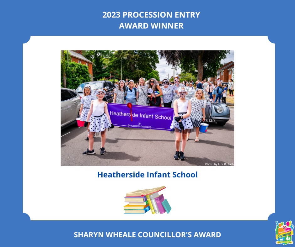 Sharyn Wheale was a long-serving councillor, representing Fleet East for almost 32 years &amp; elected Chairman of the Council twice. 

The Sharyn Wheale Councillor's Award has been created in her memory &amp; this year, we are pleased to announce the winner is Heatherside Infant School.
