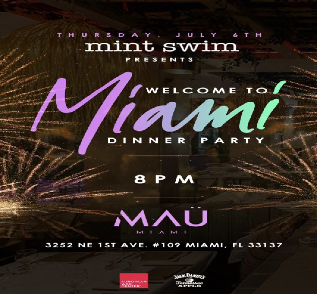 SOBELIVE305's tweet photo. Tonight! MAÜ: Welcome To Miami - MINT Swim Dinner Party Hosted By: DRAYA MICHELE @mau_miami #maumiami #mintswim #drayamichele @drayamichele
https://t.co/mAmbTrh2YW https://t.co/e60o2el15C