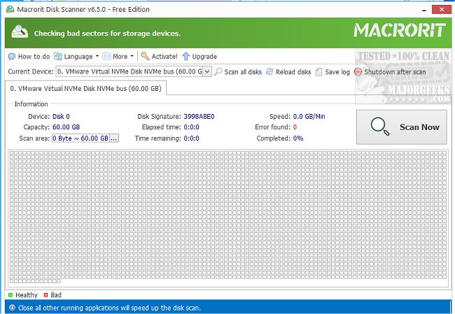 majorgeeks's tweet image. Updated - Macrorit Disk Scanner is a smart bad sector scanning software that can help you quickly test the disk and mark bad sectors' location.
majorgeeks.com/files/details/… #harddrives #software