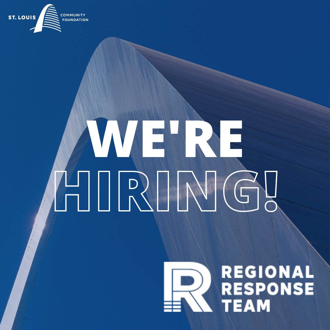 The St. Louis Regional Response Team (RRT) is hiring a Director of Strategic Initiatives and a Director of Operations. Learn more about both positions on our #LiveHereGiveHere blog: stlgives.org/category/jobs/