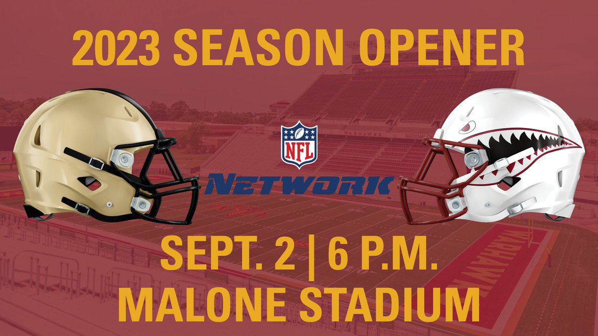 ULM's 2023 season opener against <a href="/ArmyWP_Football/">Army Football</a> on Sept. 2 will be televised nationally on <a href="/nflnetwork/">NFL Network</a>, with kickoff set for 6 p.m. CT in Malone Stadium.
#ArmyvsULM #TheBestIsOnTheBayou #Oneroe #SunBeltFB