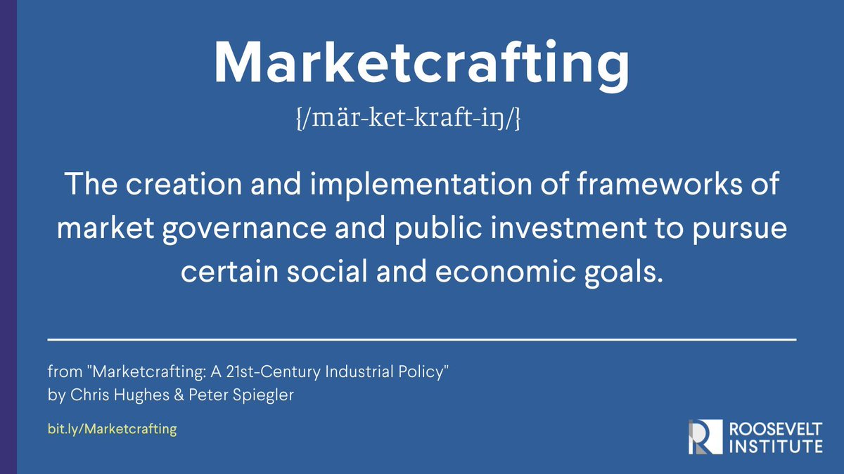 rooseveltinst's tweet photo. The gov’t can shape markets to produce more prosperous & fair outcomes.
We have the power & agency to tackle issues from the climate & housing crises to inflation, all through the use of a framework called marketcrafting #GovtThatBuilds. https://t.co/dld4EVoM1T⬇️ https://t.co/eiX0UIP9HF