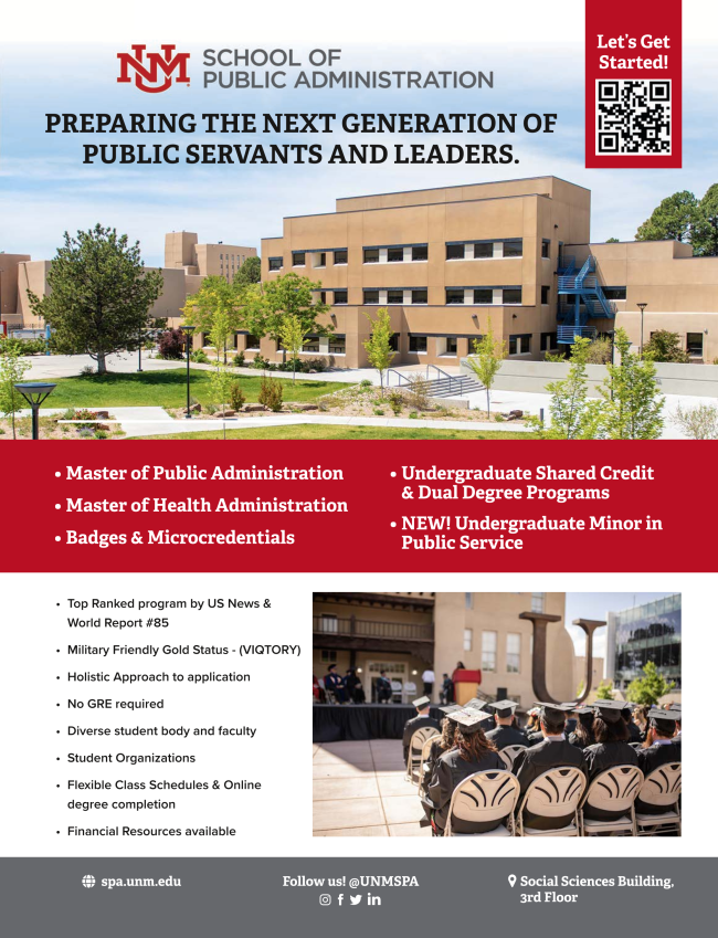 SPA application is still open for Fall 2023! Apply today for August 21st cohort start! #WeAreSPA #MPA #MHA #UNM