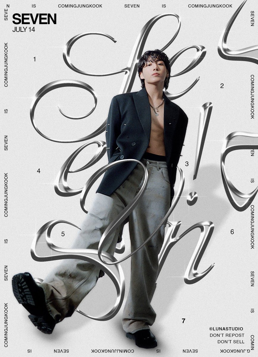 lunastudiio's tweet image. ( 7 ) SEVEN #JUNGKOOK_IS_COMING 

JULY 14 .
©luna studio.

#Seven_Jungkook #JungkookIsComing #JungKook_Seven #SevenByJungkookIsComing #SEVEN