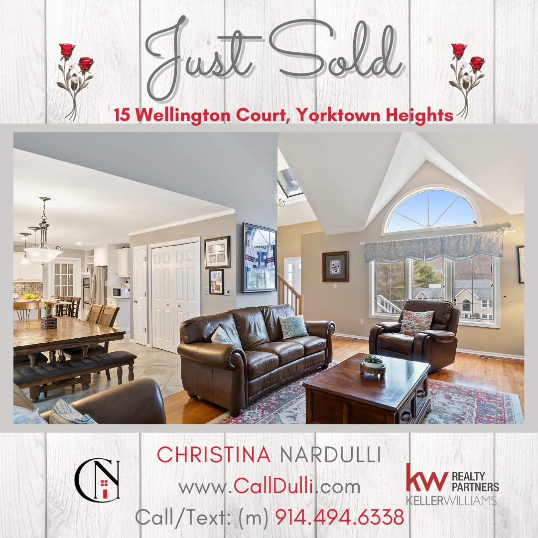 CallDulli's tweet photo. 🏠 JUST SOLD Over Ask | 15 Wellington Court | Yorktown Heights, NY
Congratulations to my friends Karin and Gary! Thank you for entrusting me to sell your beautiful home. May your new home and lives continue to be blessed with all the best life has to offer. https://t.co/mQnmmuyxCC