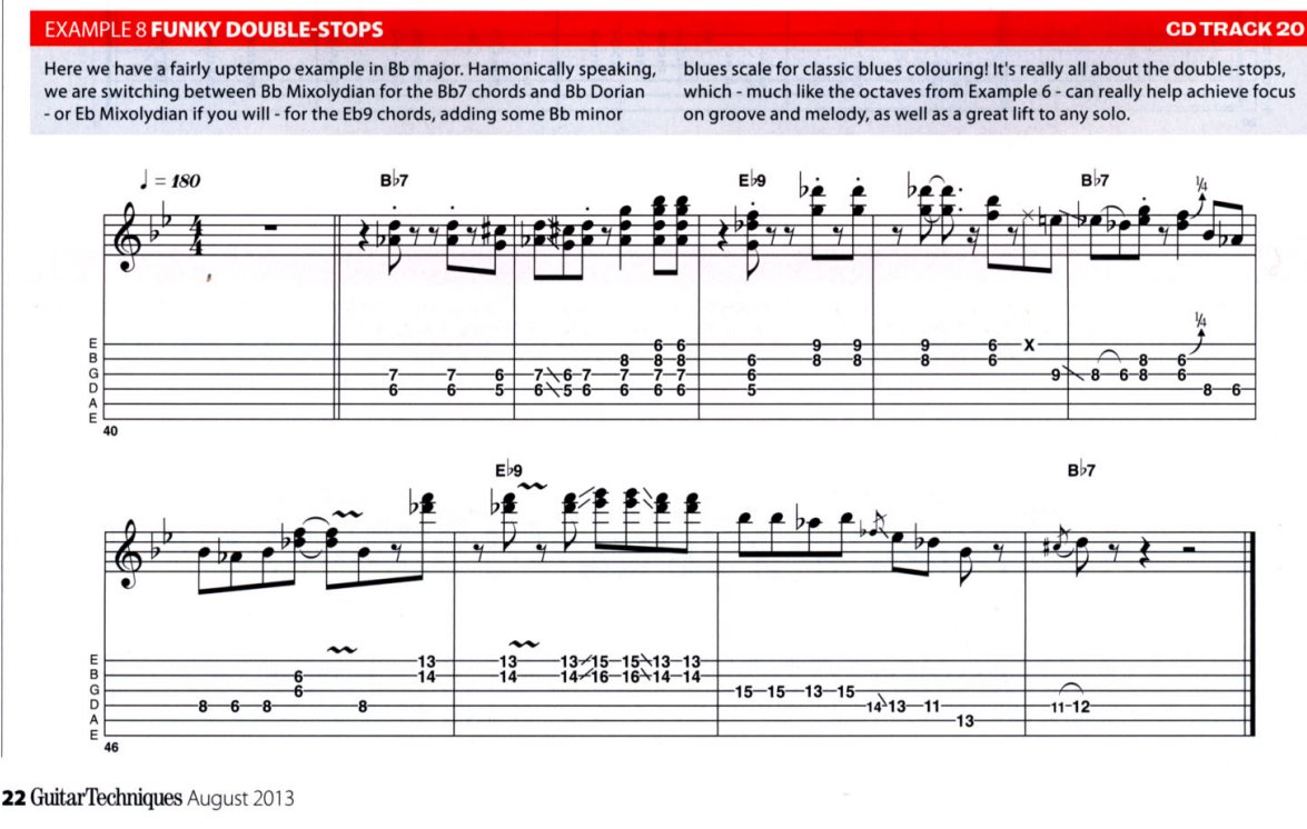 2013 , GuitarTechniques dergisinden